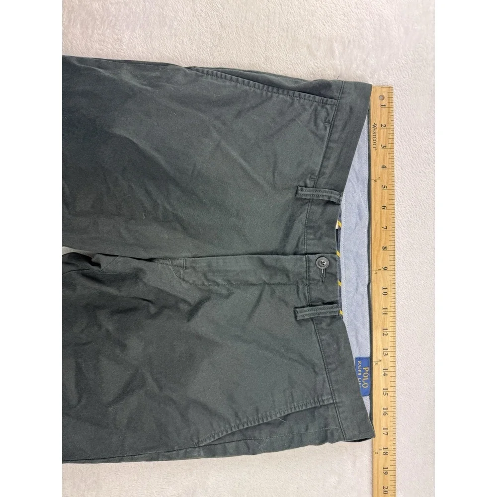 Polo Ralph Lauren Black Polo Chino Pants Mens 33x30 Stretch Straight Fit
